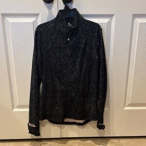 Lululemon Athletica Black Speckled Ski Jacket